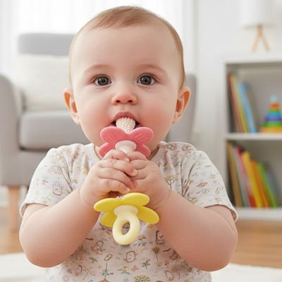 Anneau de Dentition | Apaisant Coloré - lesirreductiblesbabys.com