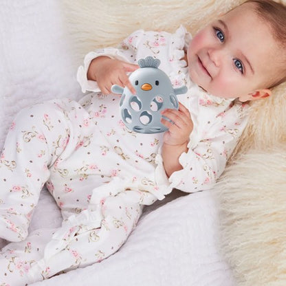 Anneau de dentition bleu bebe joue