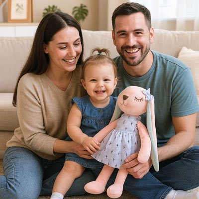 lapin en peluche | Douceur Bio - lesirreductiblesbabys.com