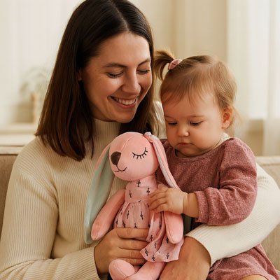 lapin en peluche | Douceur Bio - lesirreductiblesbabys.com